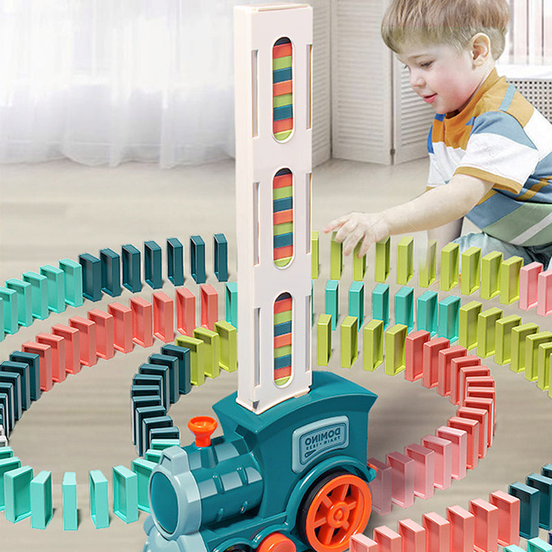 Dominoes Automatic Domino Train Educational Toy (303pcs)